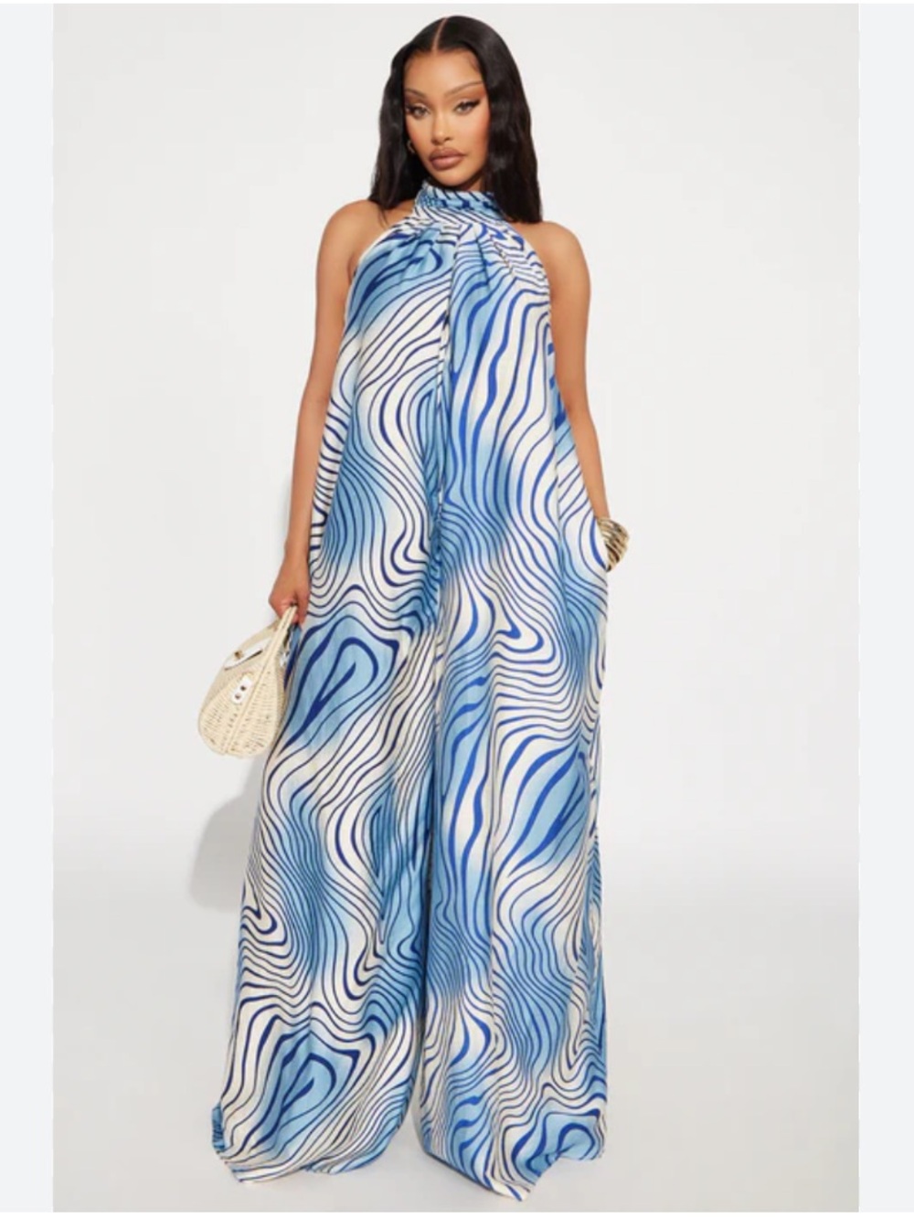 NWT Hers and Mine Halter Jumpsuit Sz S
